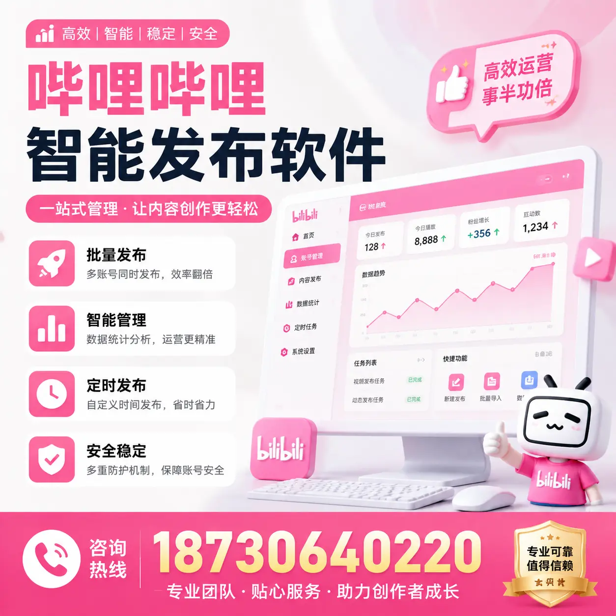 如何评估哔哩哔哩智能发布软件的ROI？河池 企业必读